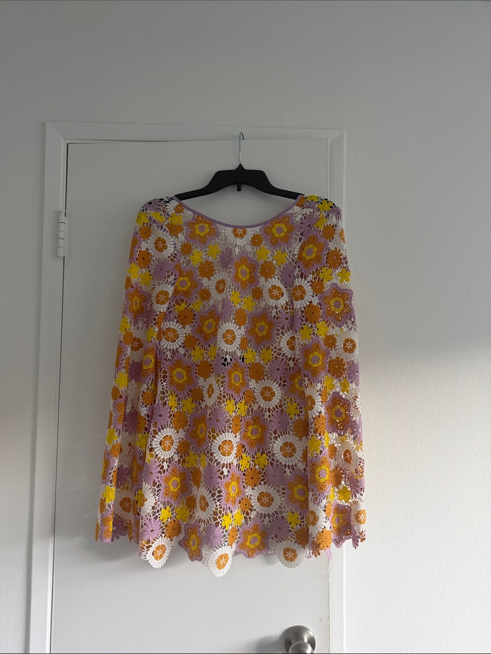 Majorelle crocket mini dress